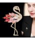 XSB150 - Gemstone Swan Saree Brooch